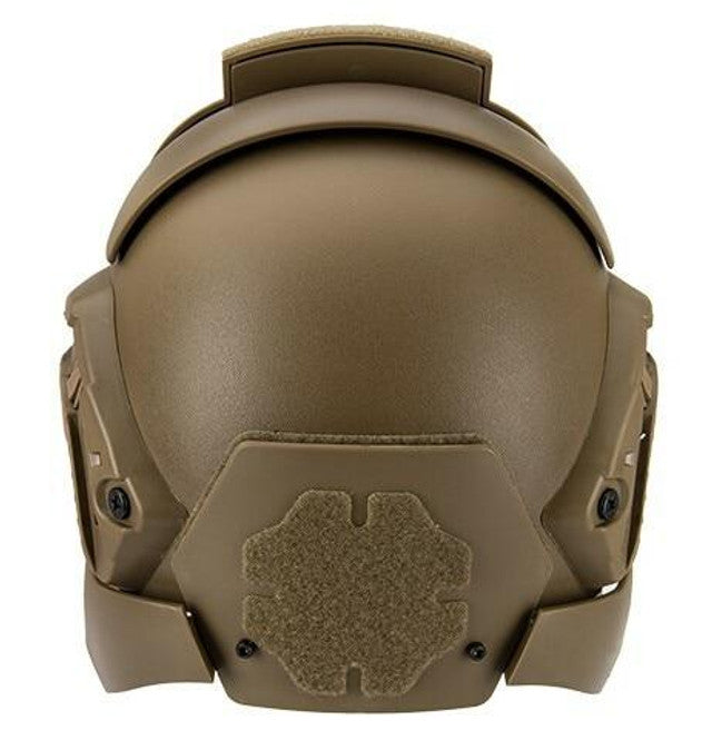Interstellar Battle Trooper Full Face Airsoft Helmet - Tan | Tactical Full Face Protection for Airsoft