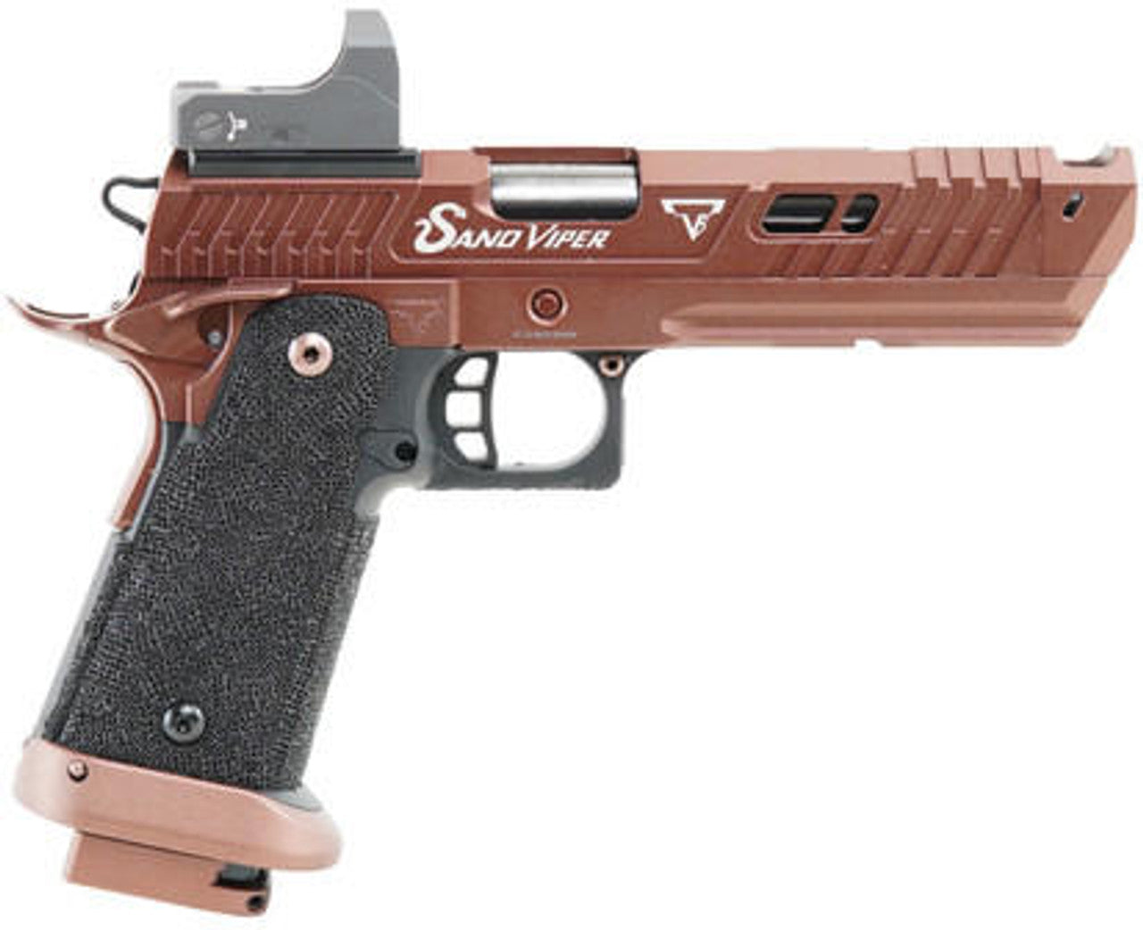 JAG Arms Taran Tactical Innovation Sand Viper Hi Capa Airsoft Pistol, Bronze/Black