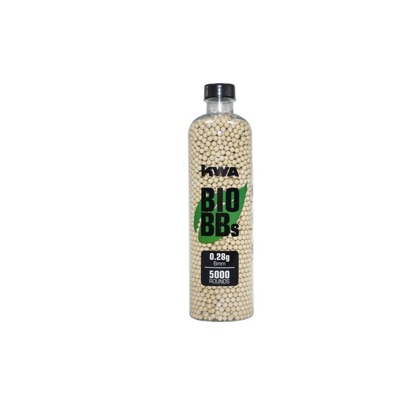 KWA 0.28g Biodegradable Airsoft BBs – 5000 Round Bottle for Outdoor MILSIM Play