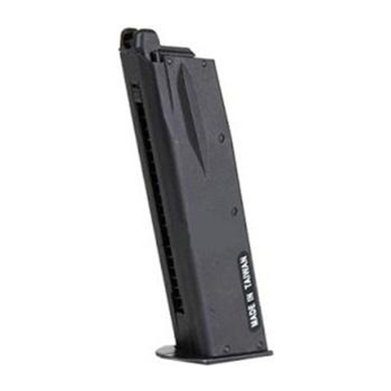 "KWA NS2 Magazine for KZ75 Gas Blowback Airsoft Pistol. Features 22-round capacity, durable metal construction, and compatibility with green gas