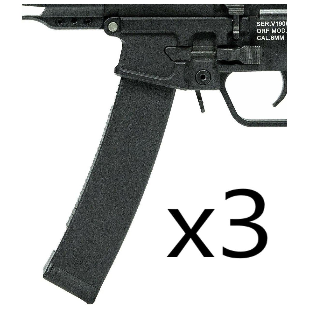 KWA QRF Series MOD 1 80rd Mid-Cap Magazine, 3-Pack