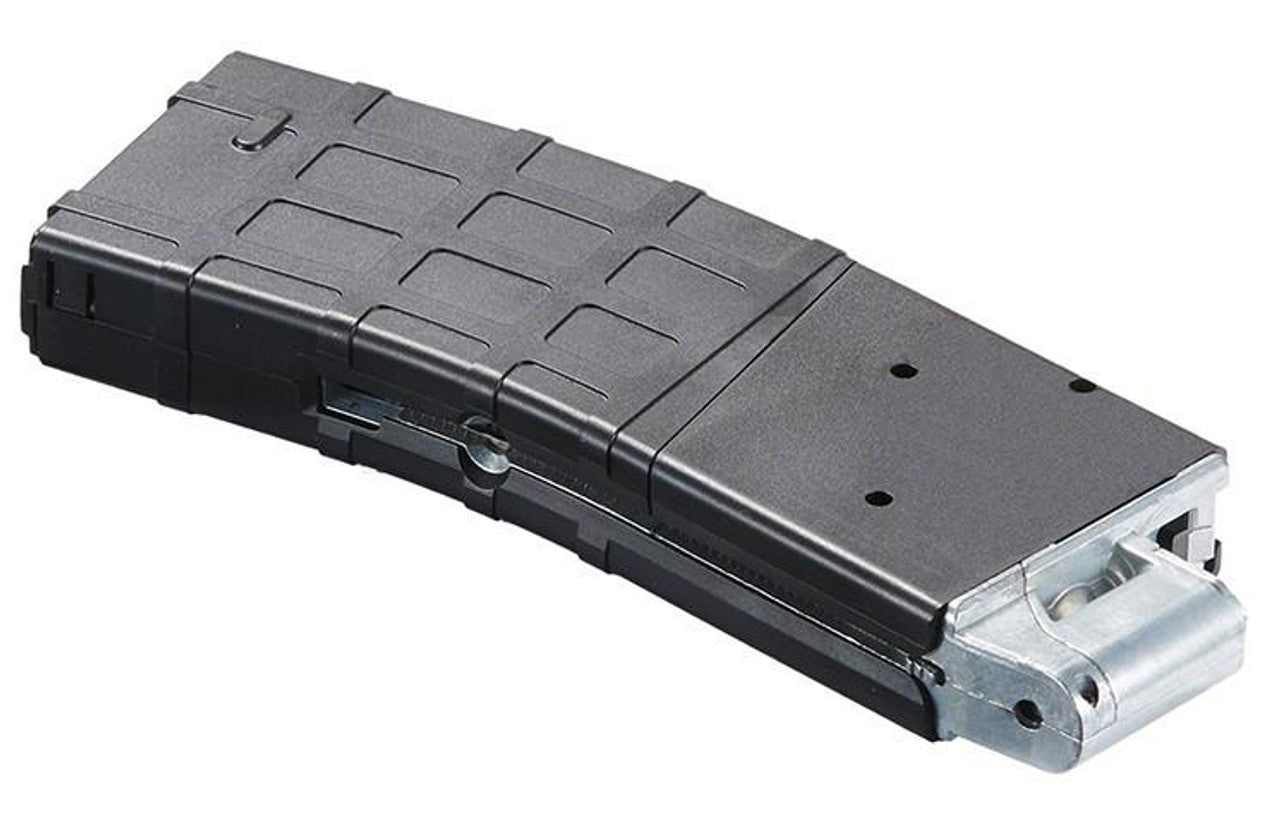 Lancer Air Hydra 28rd CO2 M4 Airgun Magazine, Black - laid flat view