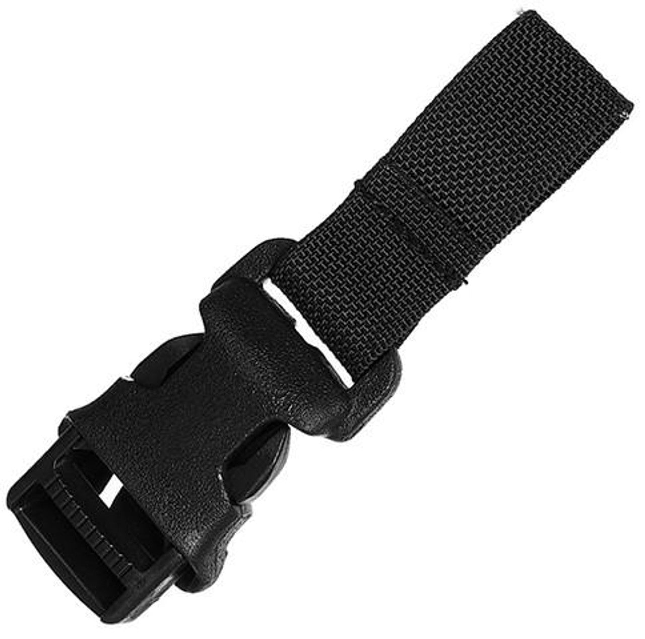 "Lancer Tactical 3 Piece MOLLE Buckle System Set in Black, made from lightweight, durable high-strength plastic, designed for seamless MOLLE gear compatibility.