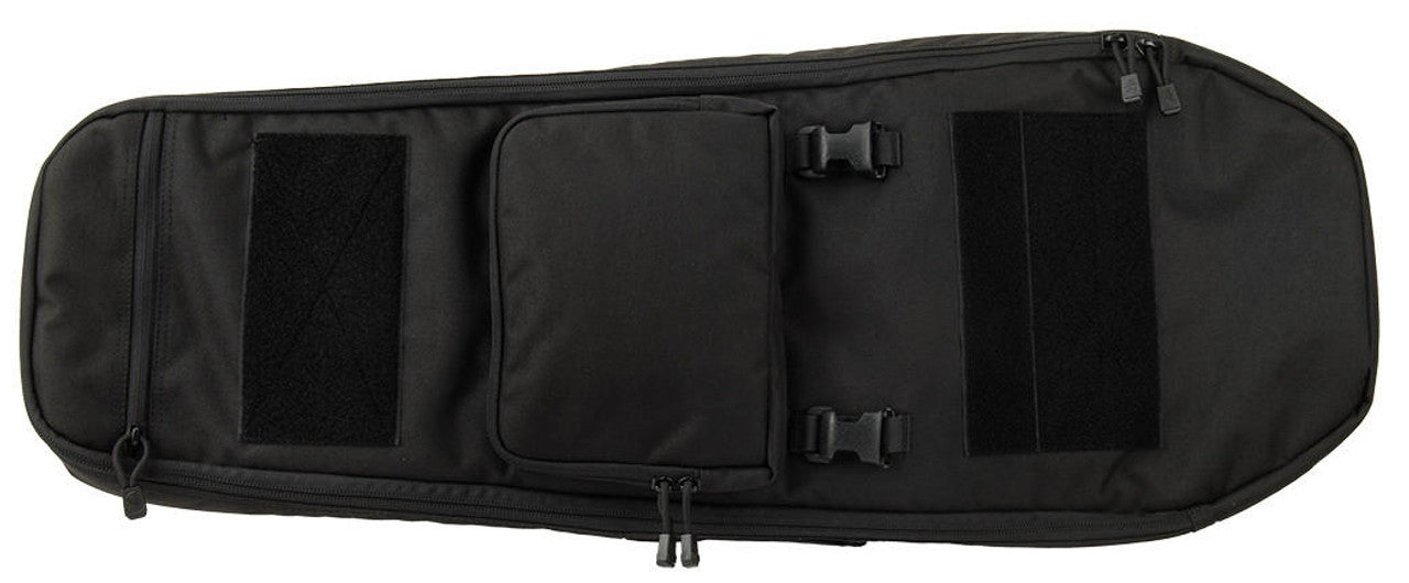 Lancer Tactical 35" Backpack V.1 Padded Rifle Bag Black - Front View