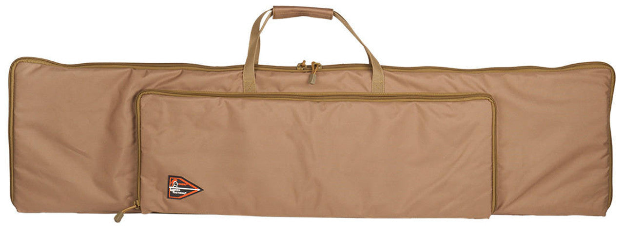 Lancer Tactical 47" Nylon Gun Bag Coyote Brown - Front View