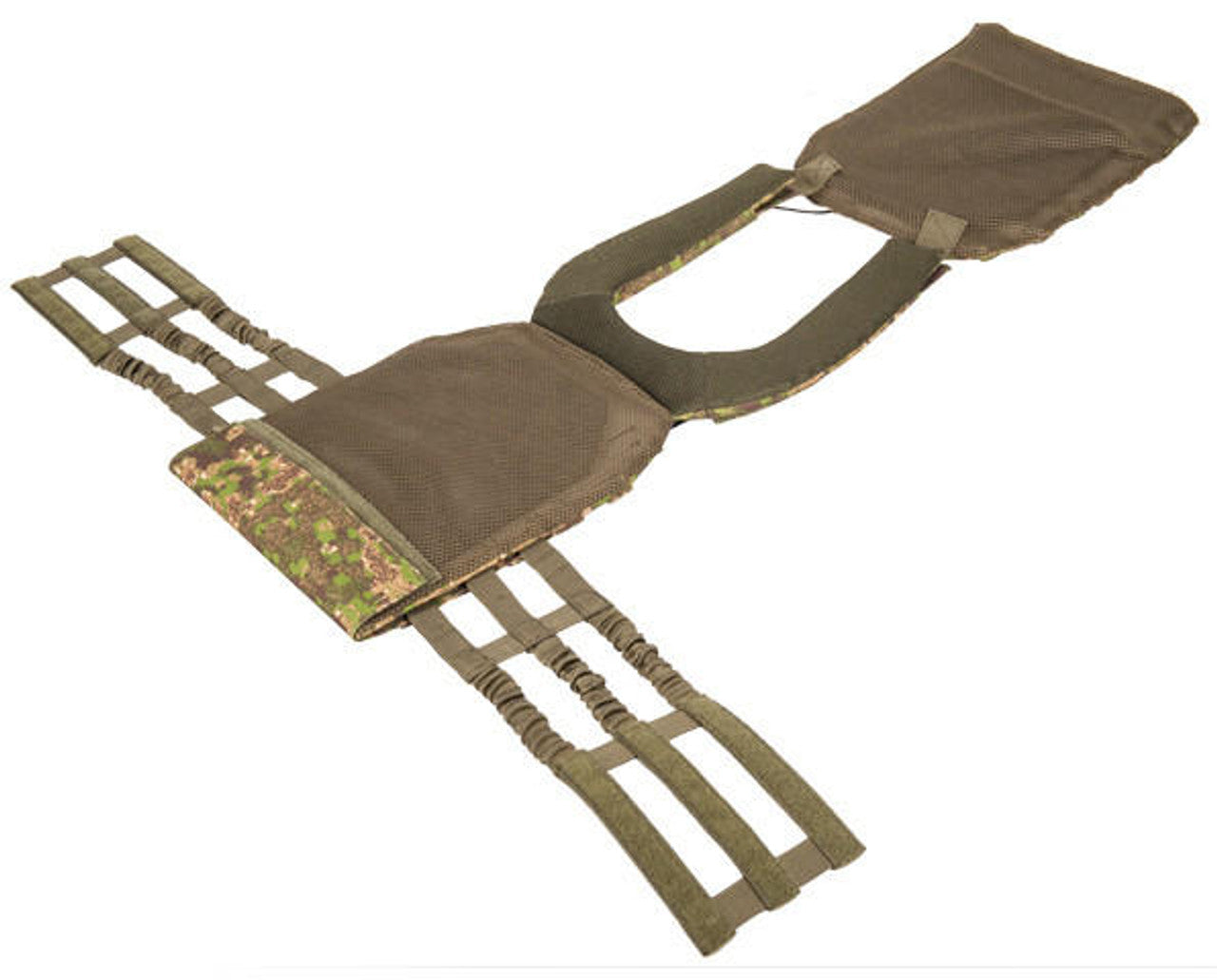 Close-up of Lancer Tactical 600D Polyester Tactical Vest, showcasing durable stitching and high-quality polyester material