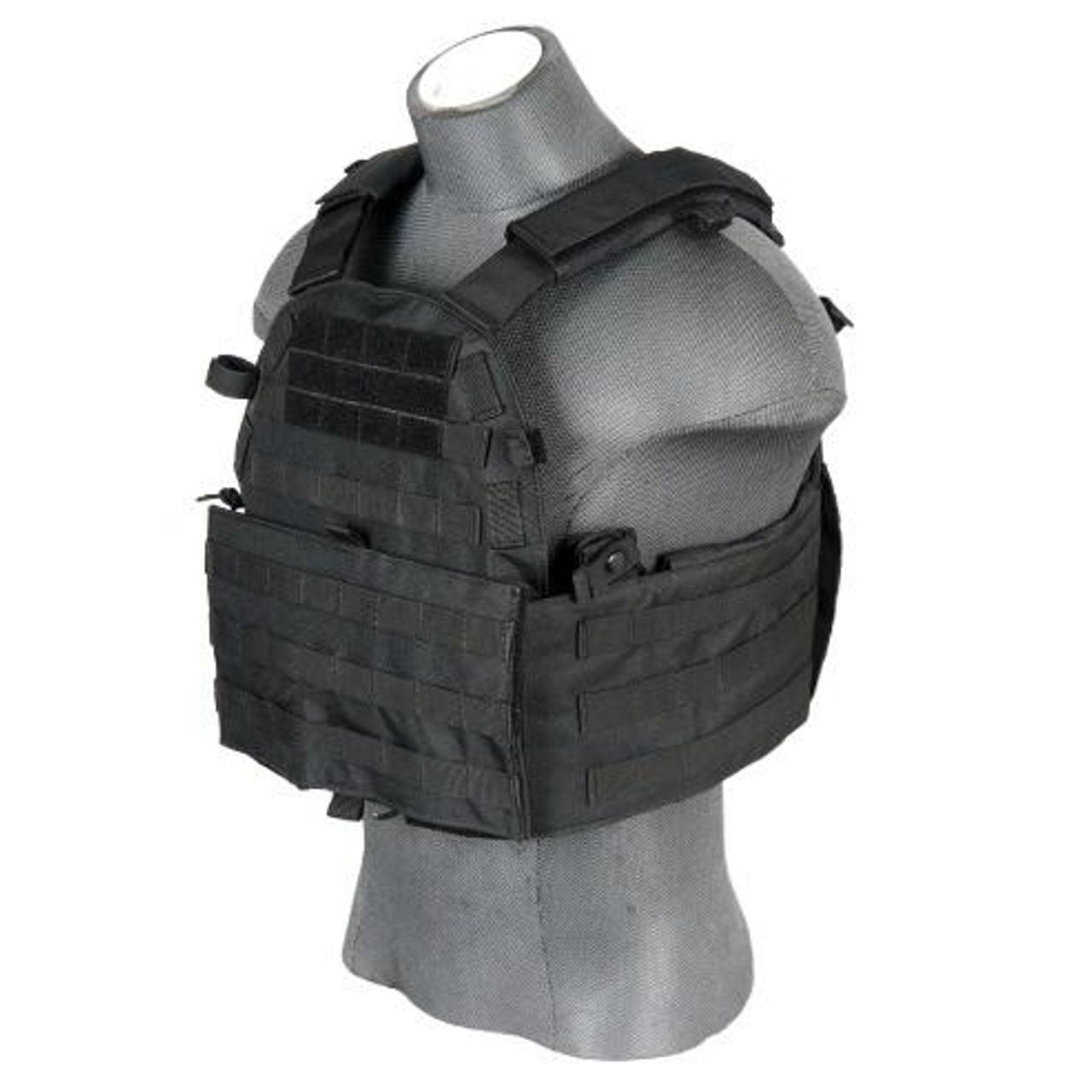Side view of Lancer Tactical 6094 with removable cumberbund and MOLLE rows