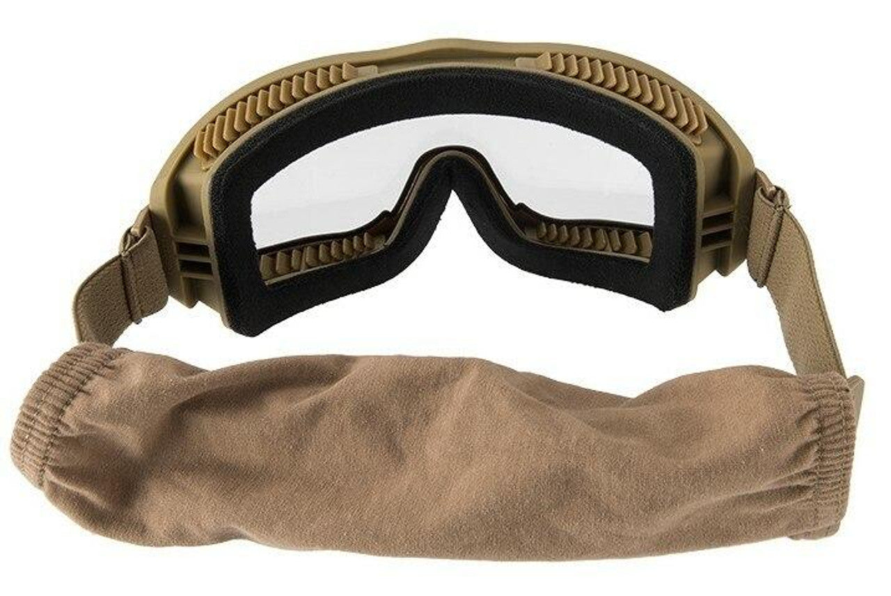 Lancer Tactical AERO Series Dual Pane Airsoft Goggles – Tan, Anti-Fog Protection