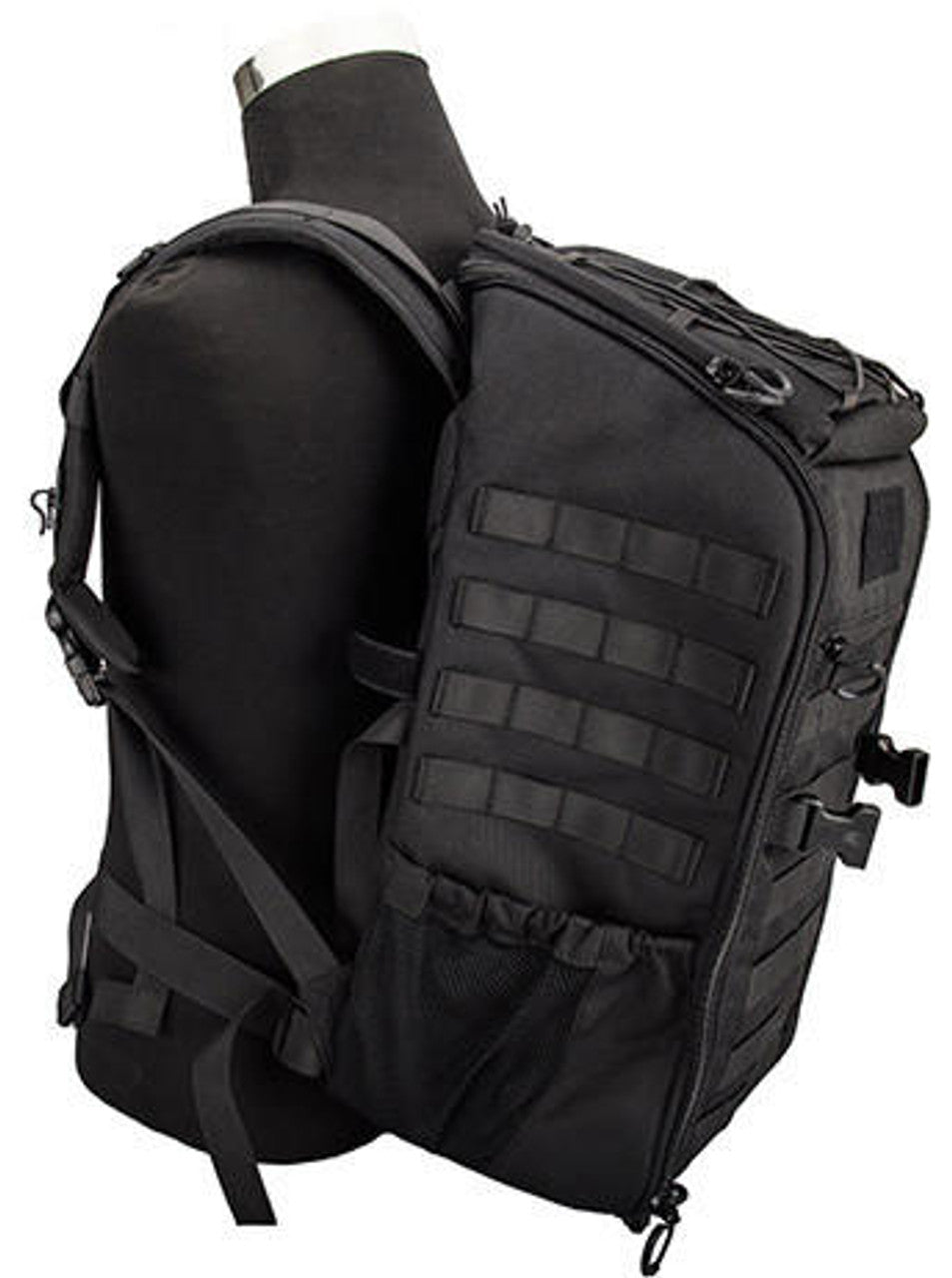 Lancer Tactical Assault Backpack Black - Durable Tactical Backpack for Outdoor and Tactical Use