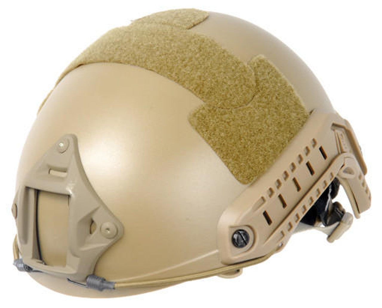 Lancer Tactical Basic Version Ballistic Helmet Dark Earth Front View – Ballistic Protection for Airsoft and Tactical Use