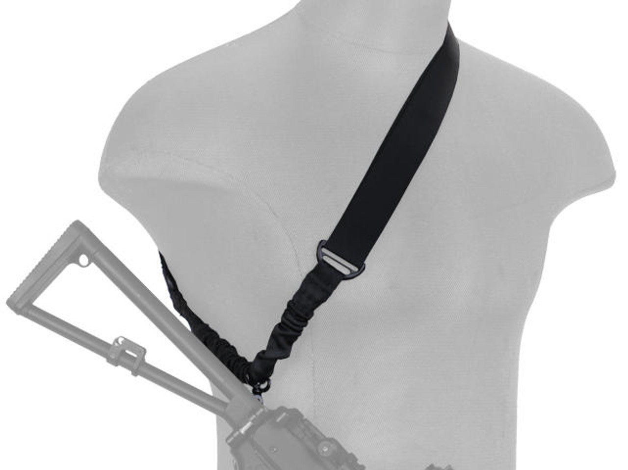 Black Single Point Sling - Durable and Comfortable Tactical Sling