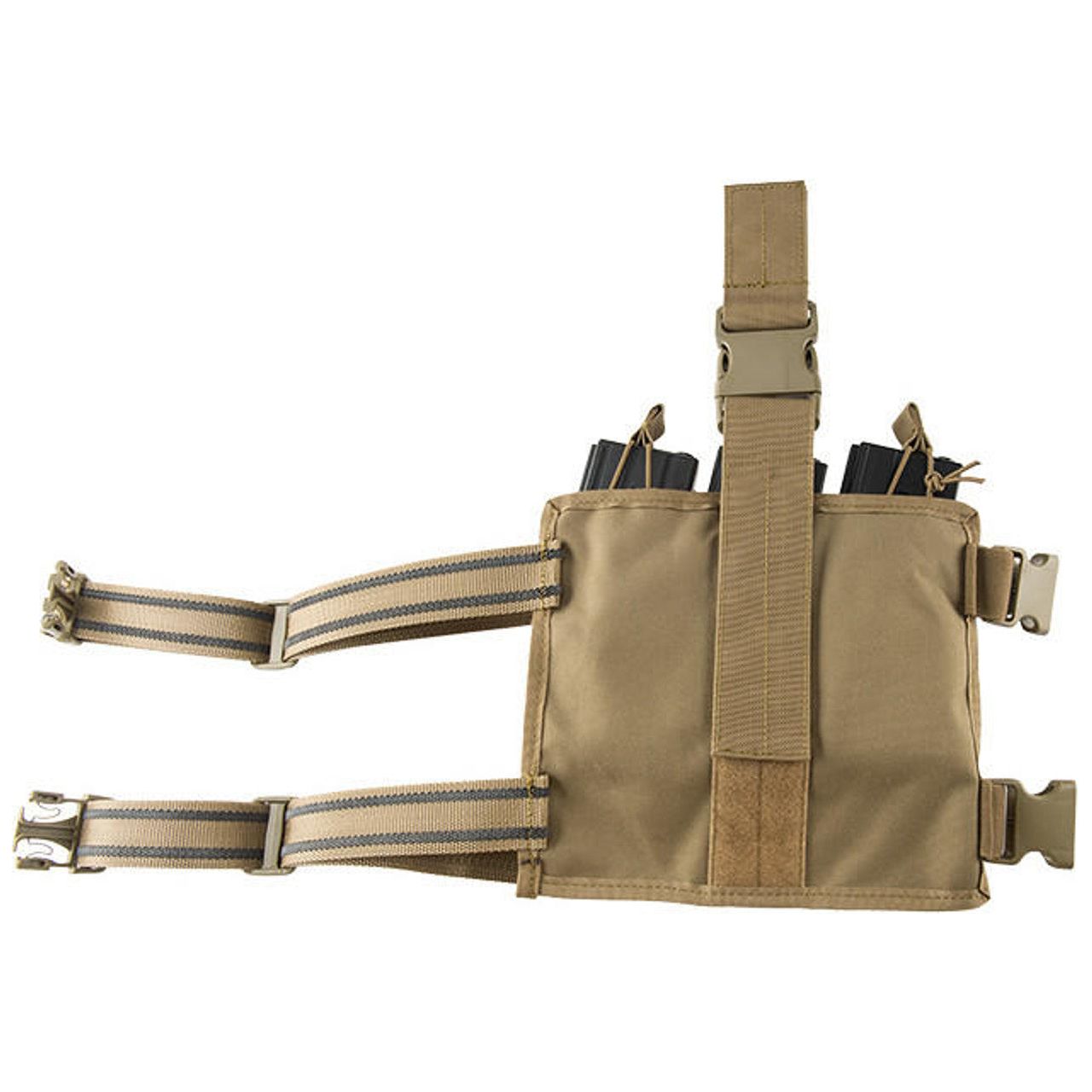 Lancer Tactical Drop Leg Six M4/M16 Magazine Panel, Tan