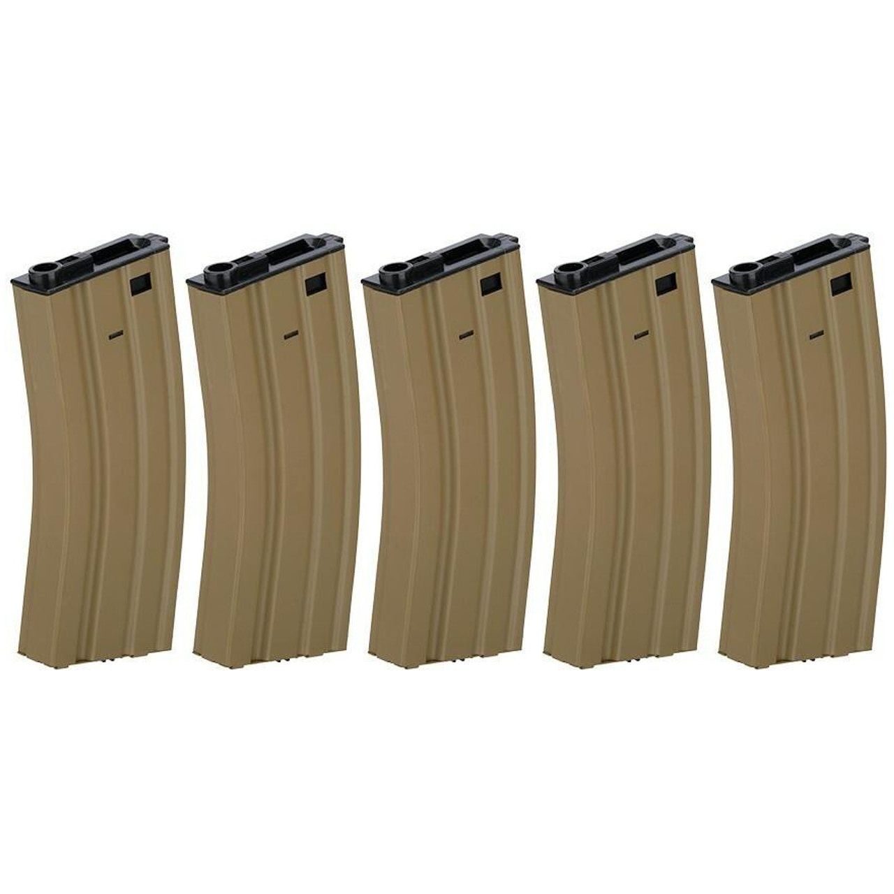 Lancer Tactical Gen 2 Metal 300 round High Capacity M4 Magazine 5-Pack