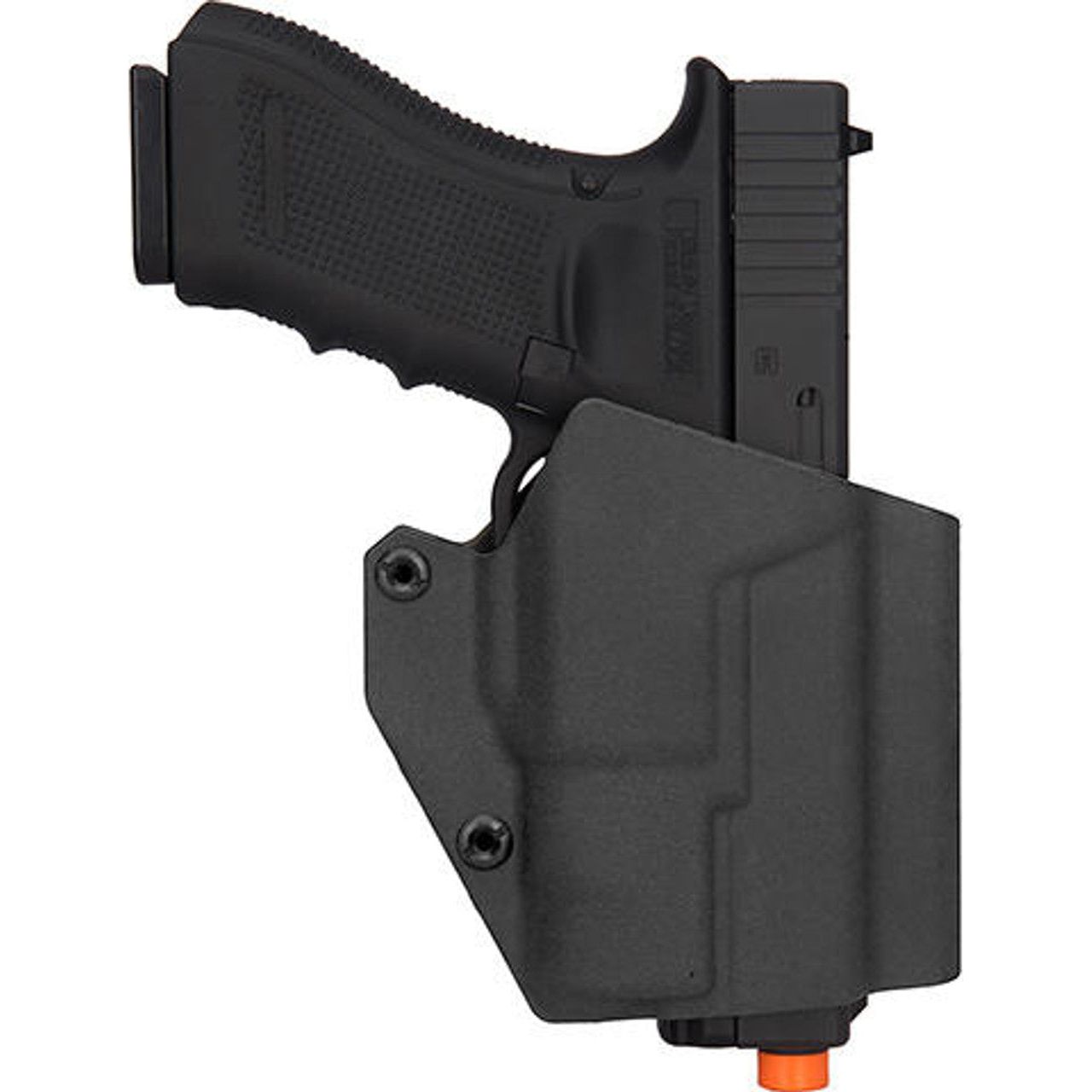 Lancer Tactical Light Bearing Hard Shell Holster for Glock 17, Black - Durable Concealed Carry