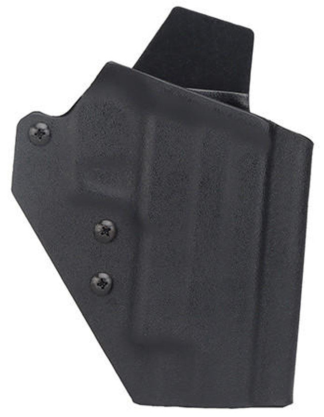 Lancer Tactical Lightweight Kydex Tactical Holster in black for Sig P226 airsoft pistols. The holster features durable Kydex construction, a lightweight design, and an adjustable retention system for secure and quick access. The sleek black finish provides a modern tactical look