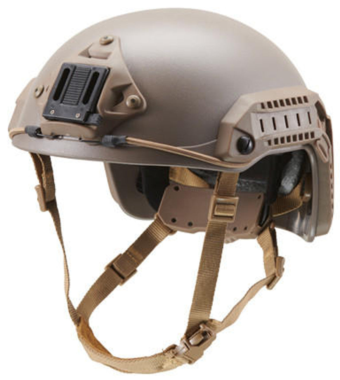 Lancer Tactical Maritime Helmet ABS Front View LG/XL Dark Earth – Airsoft Tactical Helmet with Adjustable Fit