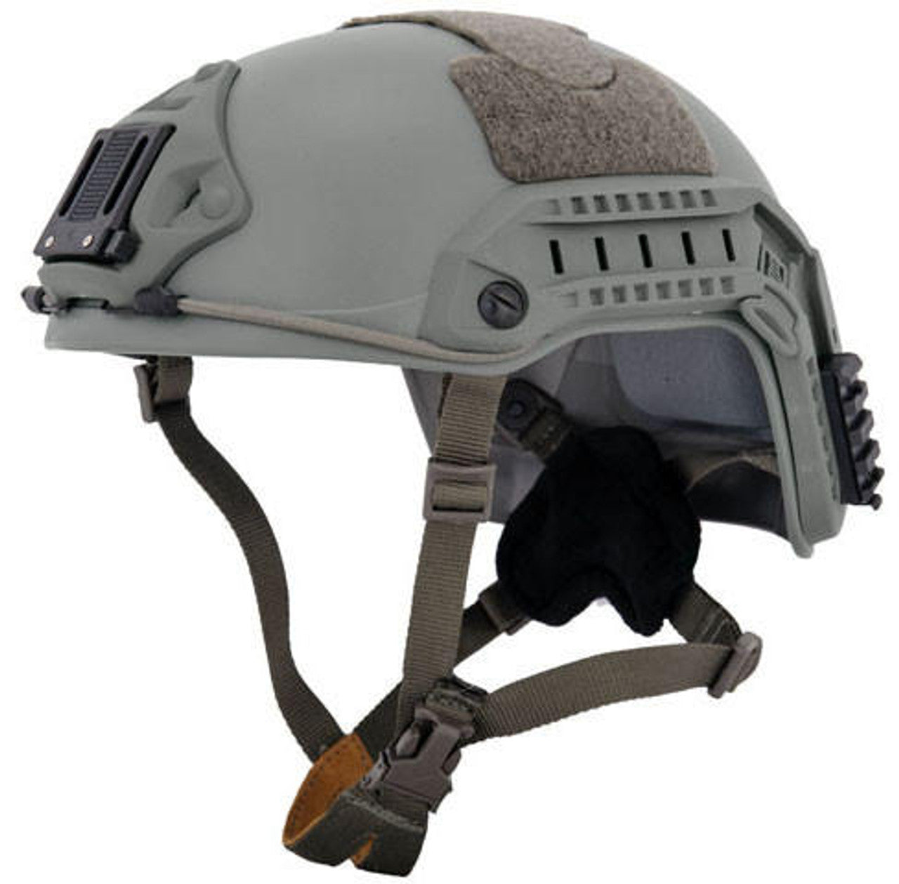 Lancer Tactical Maritime Tactical Helmet Simple Foliage Green Front View – Lightweight Tactical Helmet for Airsoft