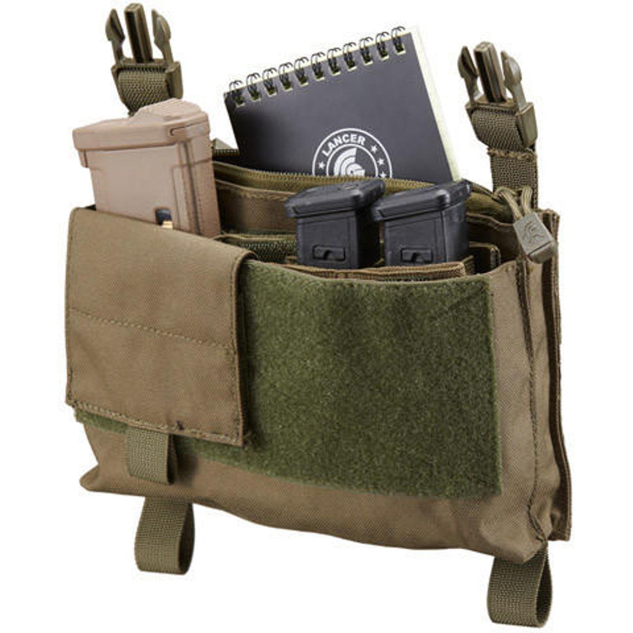 Lancer Tactical MK4 Fight Chassis Buckle Up Pouch Panel, OD Green