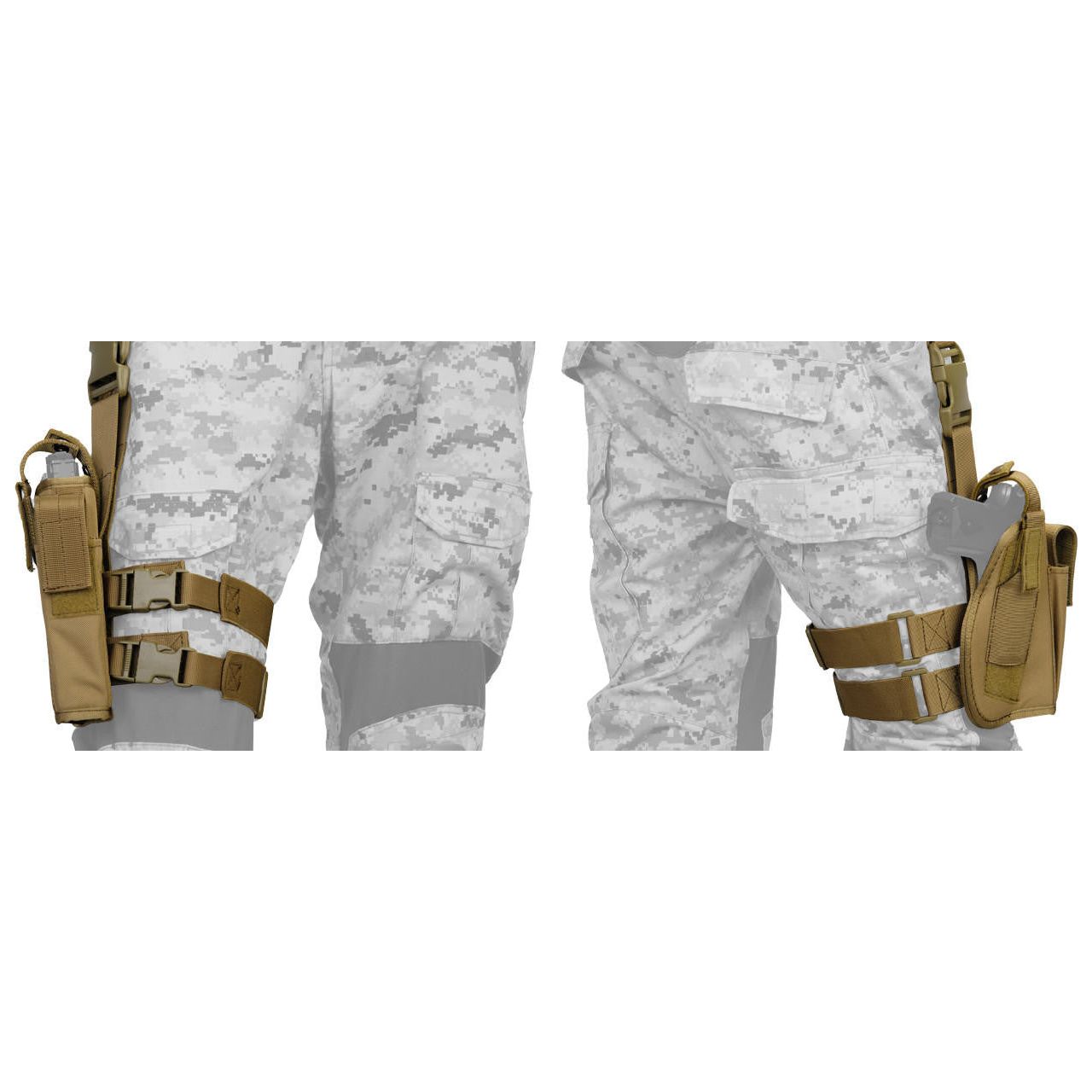 Lancer Tactical Nylon 323TN 92F Drop Leg Holster, Tan