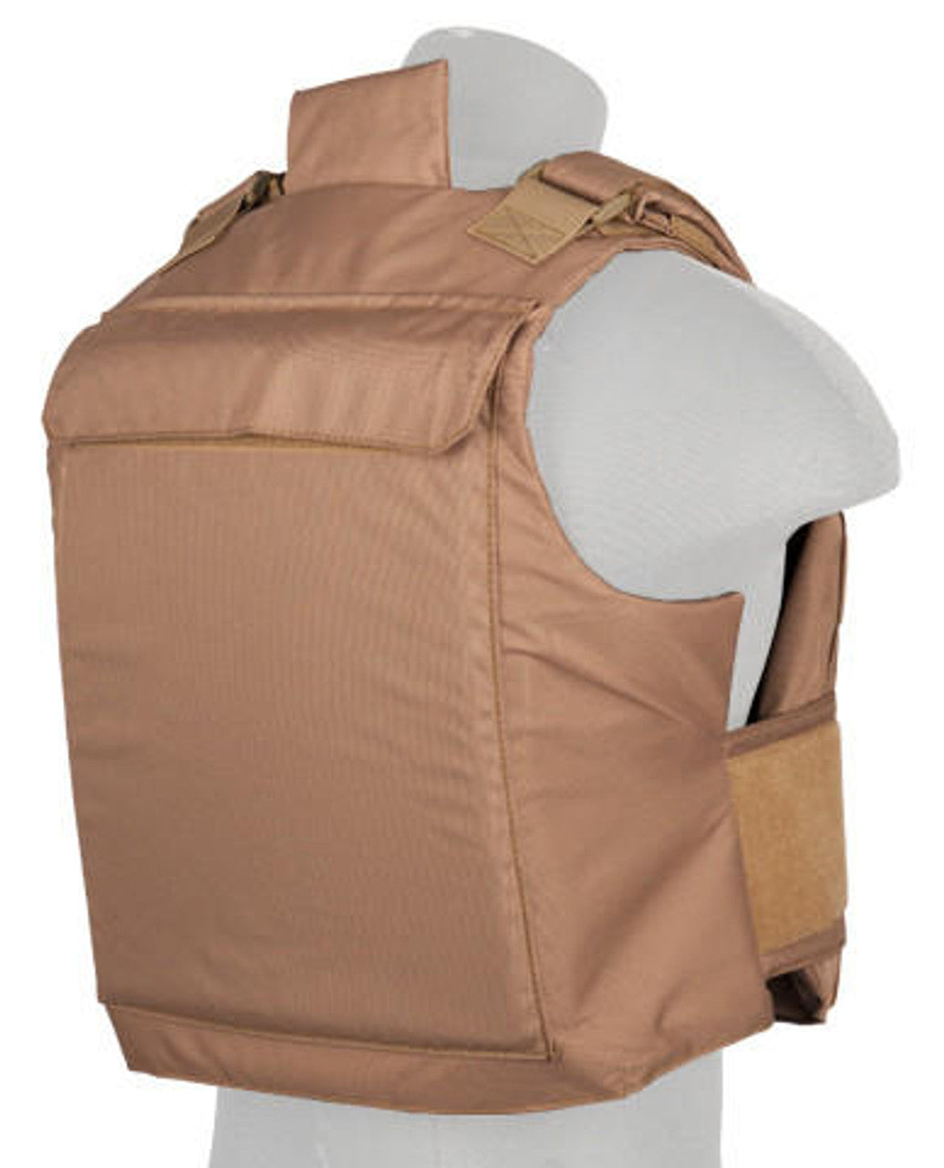 Close-up of the durable nylon construction on the Lancer Tactical Body Armor Vest, designed to withstand intense environments and provide lasting protection.