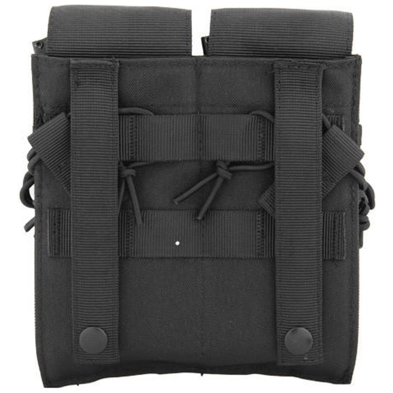 Lancer Tactical Nylon Dual M4/M16/AK74 Magazine Pouch, Black