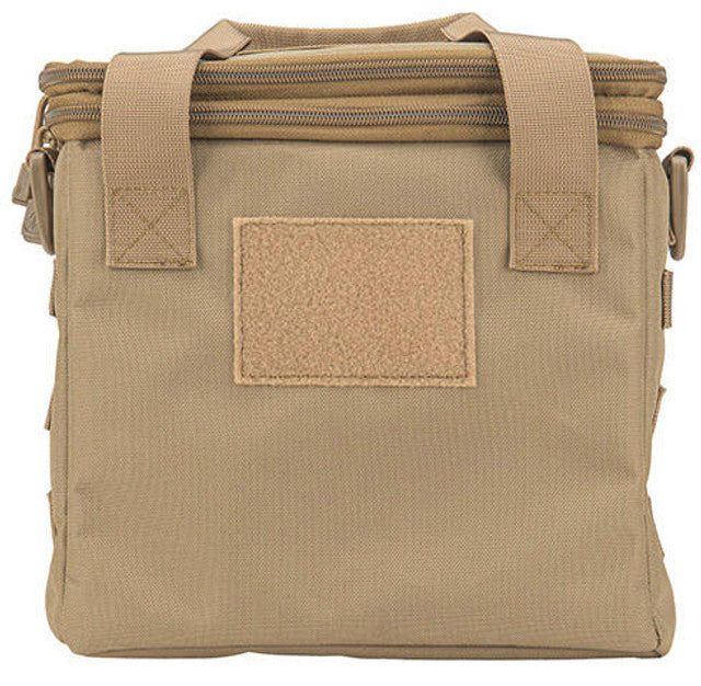 Lancer Tactical Nylon Pistol Range Bag Tan - Durable, Spacious Tactical Bag for Firearms and Gear