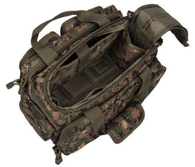 Lancer Tactical Nylon Range Bag Jungle Digital - External Pockets for Magazines and Accessories