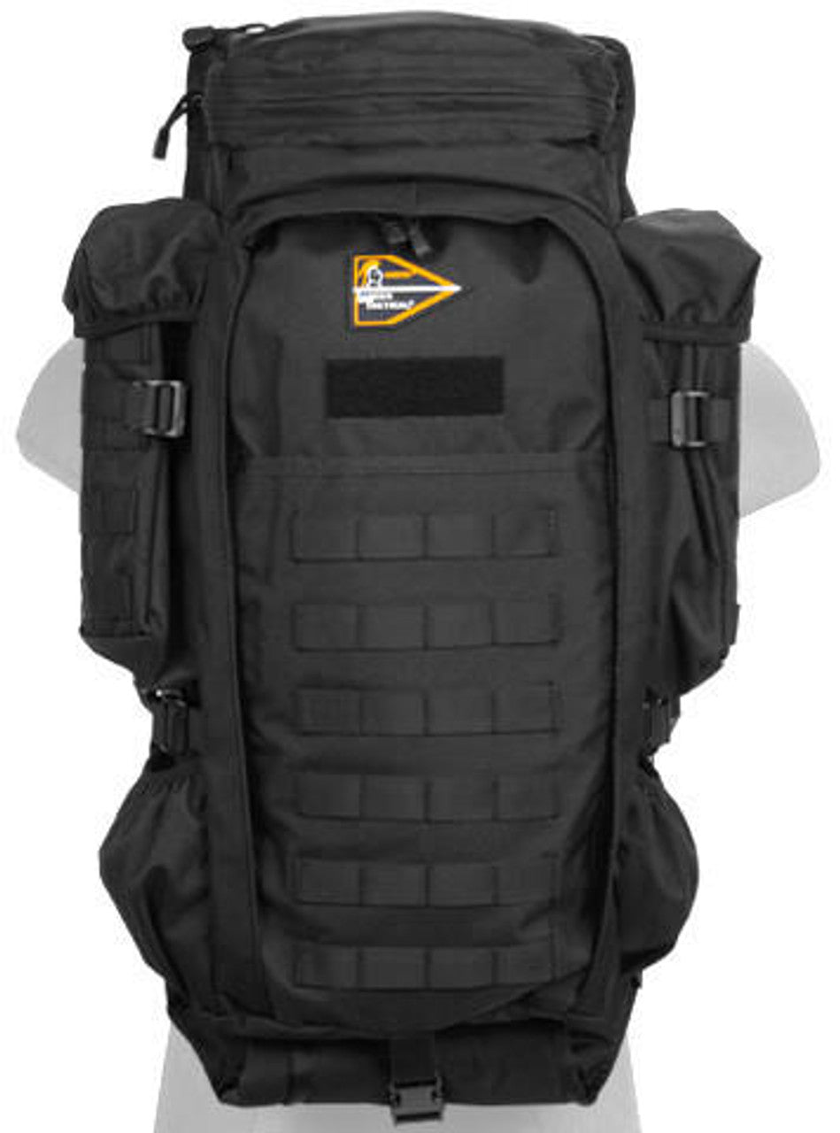 Lancer Tactical Nylon Rifle Backpack – Black Tactical Gun Bag for Airsoft & Firearms