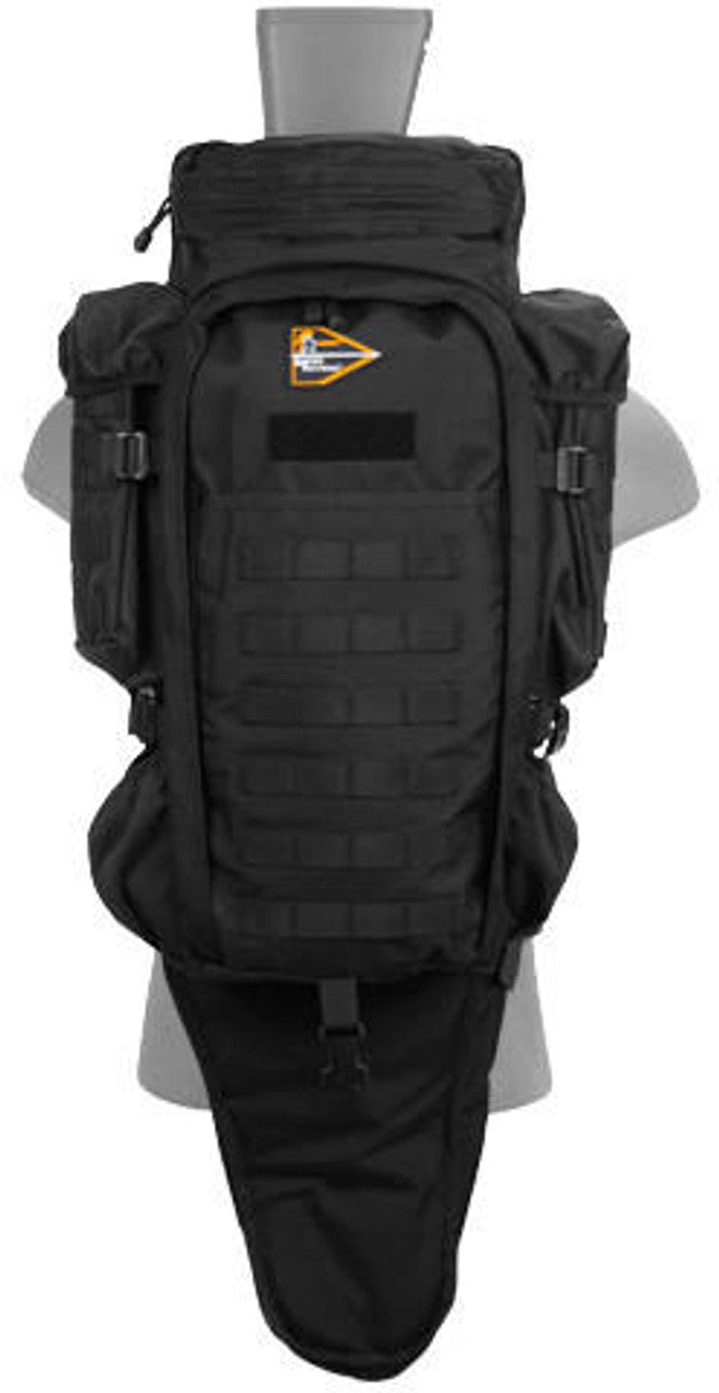 Lancer Tactical Nylon Rifle Backpack – Black Tactical Gun Bag for Airsoft & Firearms