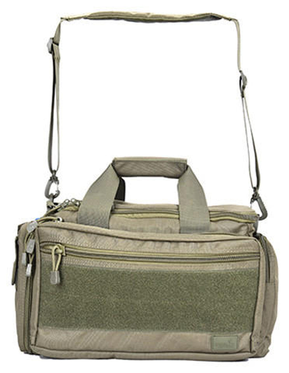 Lancer Tactical Shooter’s Competition Range Bag in durable nylon, featuring a zippered main compartment and front storage pockets