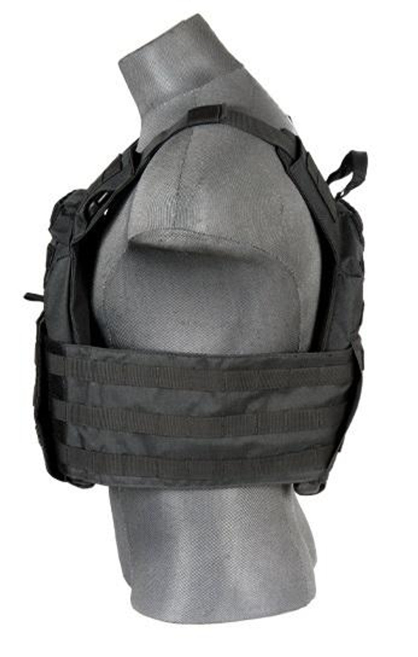 Lancer Tactical CA-313T Speed Attack Plate Carrier – Durable airsoft vest with front and back plate pockets in black color