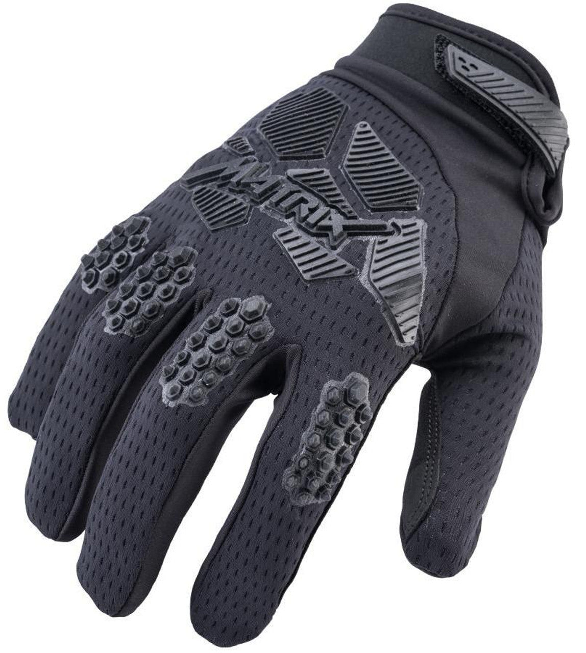 Close-Up of Matrix NEXUS Tactical Gloves, X-Small, Black – Reinforced Knuckles and Durable Palm for Tactical Protection