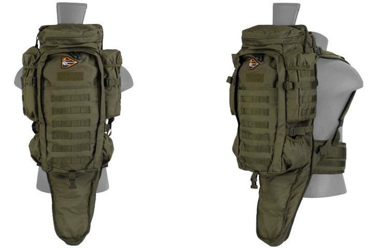 Lancer Tactical OD green rifle backpack