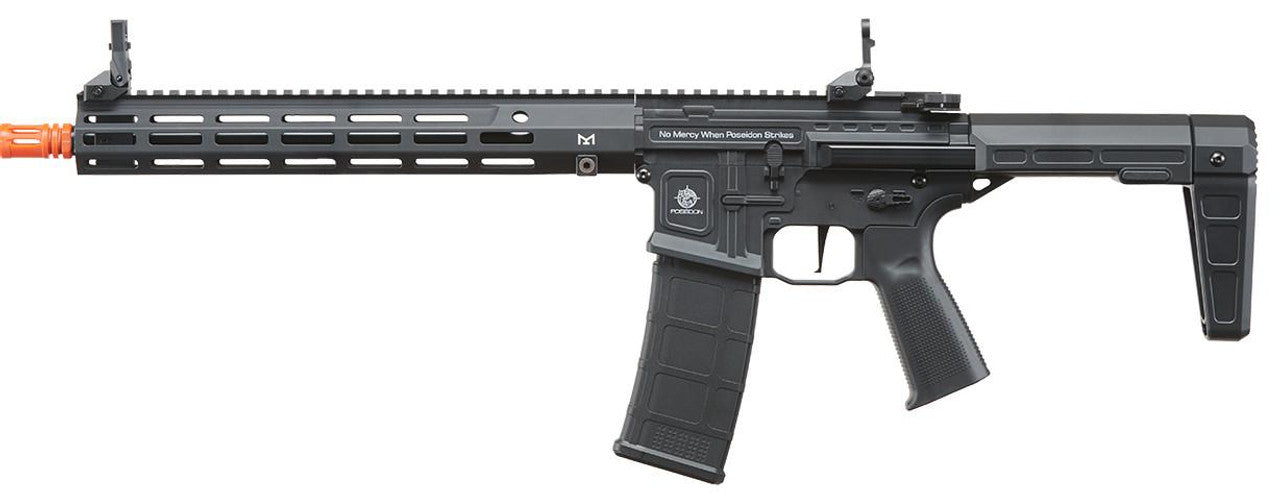 Poseidon Punisher 14” AEGR Airsoft Rifle – Black, Medusa MOSFET, Full Metal 6mm AEG
