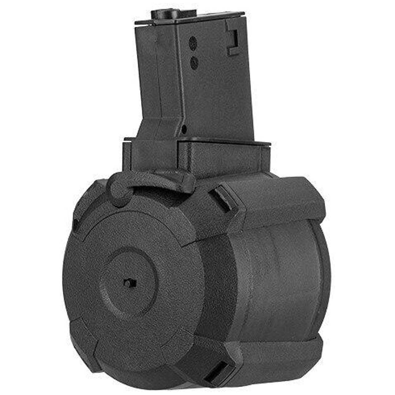 Sentinel Gears 1200rd M4 Style Electric Winding Drum Magazine, Black