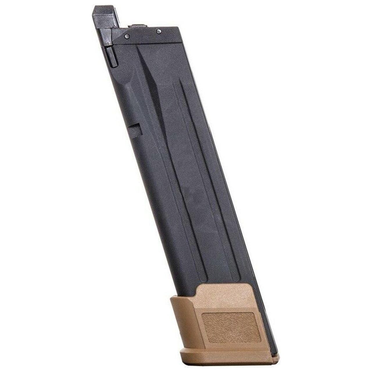 "SIG SAUER M17 Proforce Series 21 Round CO2 Magazine, durable construction, designed for M17 Proforce airsoft pistol, compatible with CO2, perfect for intense airsoft gameplay.