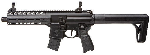 Sig Sauer MPX Gen 2 .177 CO₂ pellet air rifle with black finish and tactical stock