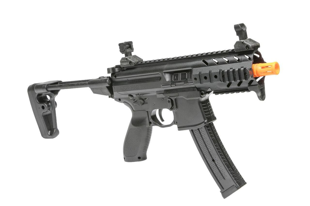 SIG SAUER SIG1 MPX Spring Airsoft Rifle side view with extended stock