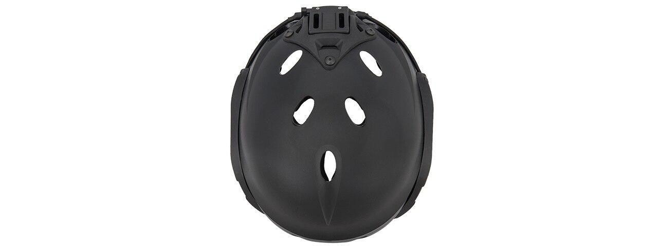 Airsoft tactical helmet with adjustable straps and NVG mount – Special Forces Recon Black