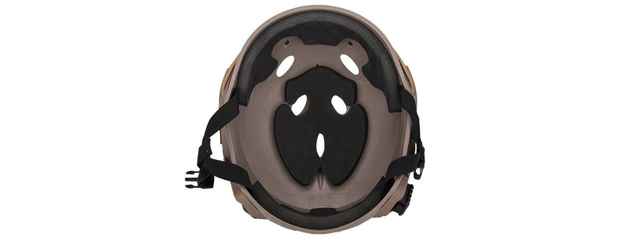 Special Forces Recon Tactical Helmet Dark Earth Back View