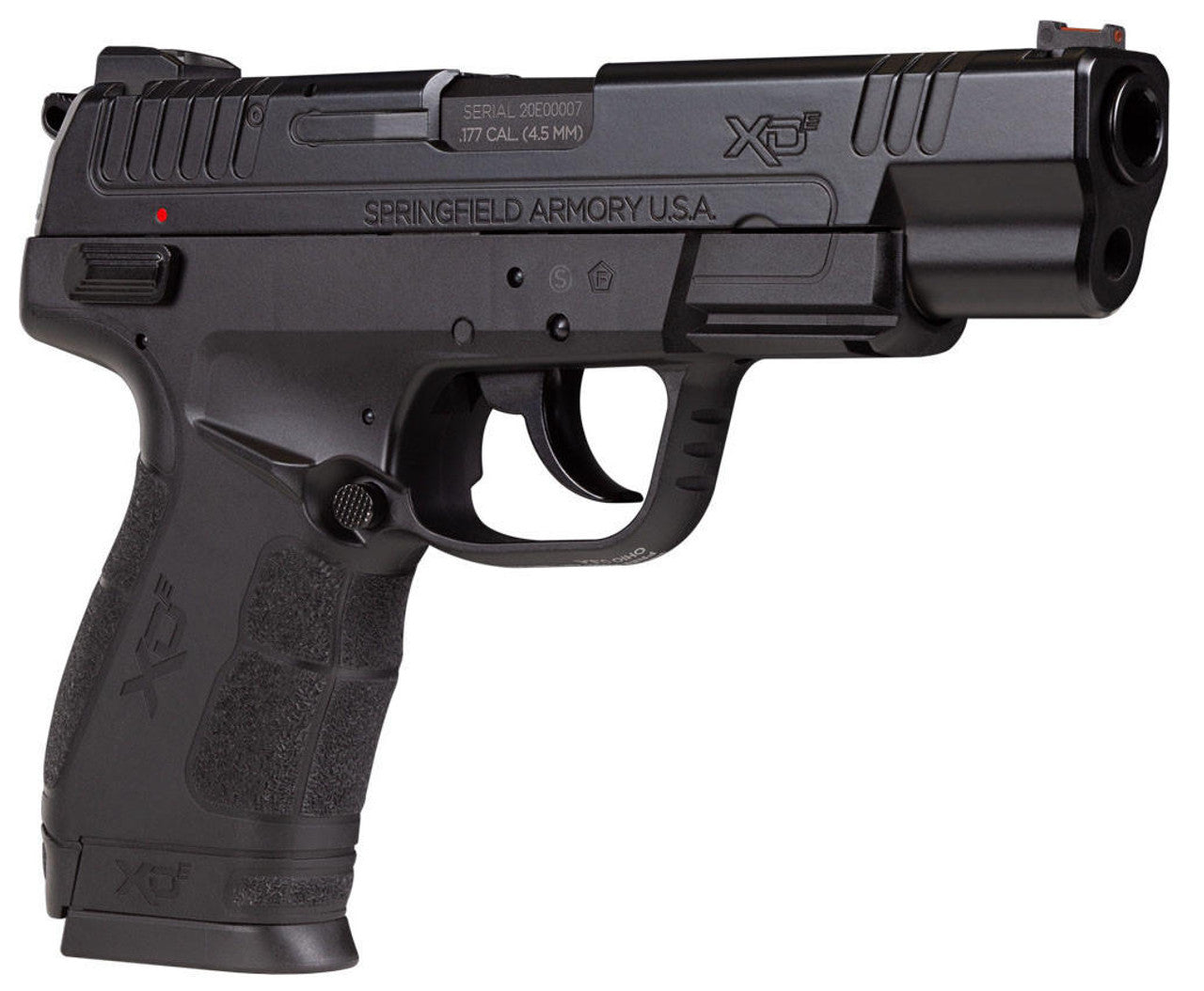 Springfield Armory XDE .177 Cal CO₂ Blowback BB Pistol right angle view