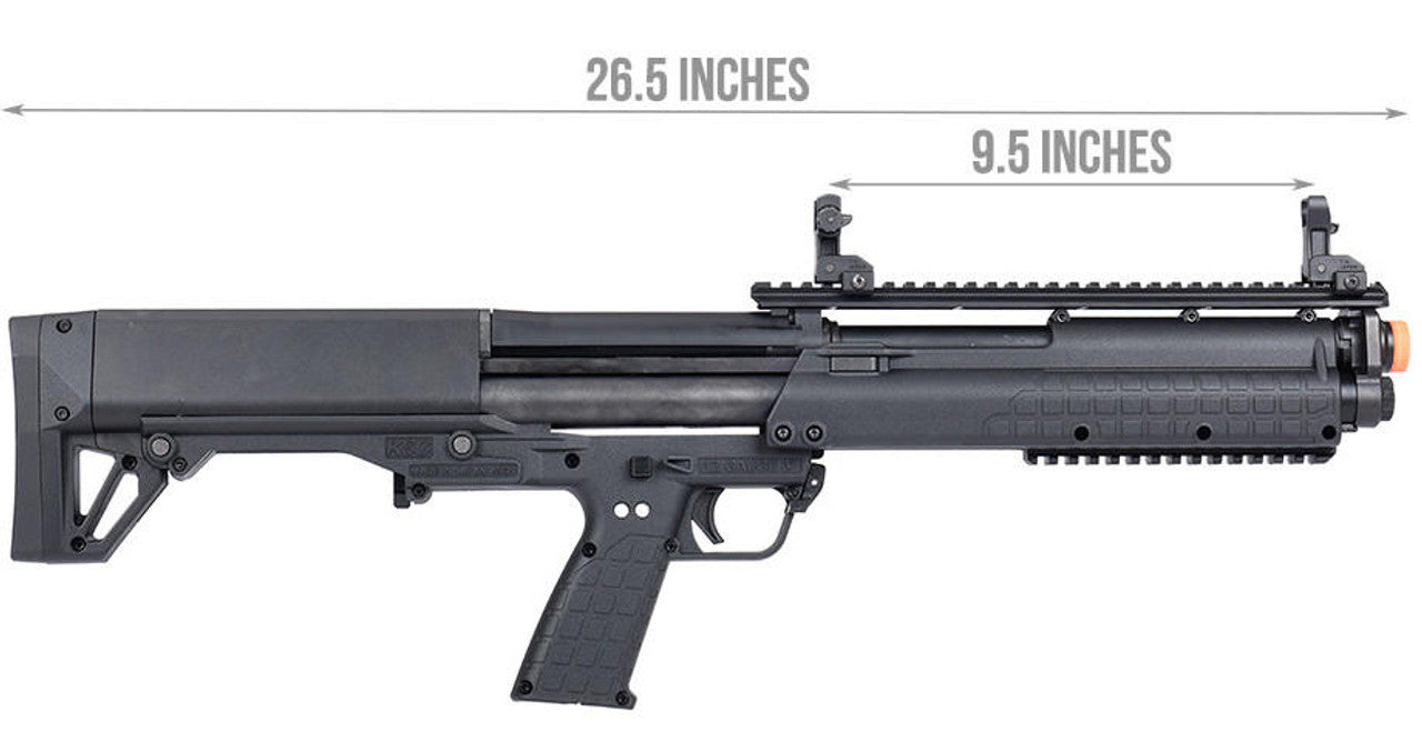 Tokyo Marui KSG airsoft shotgun showing multi-shot gas magazine detail