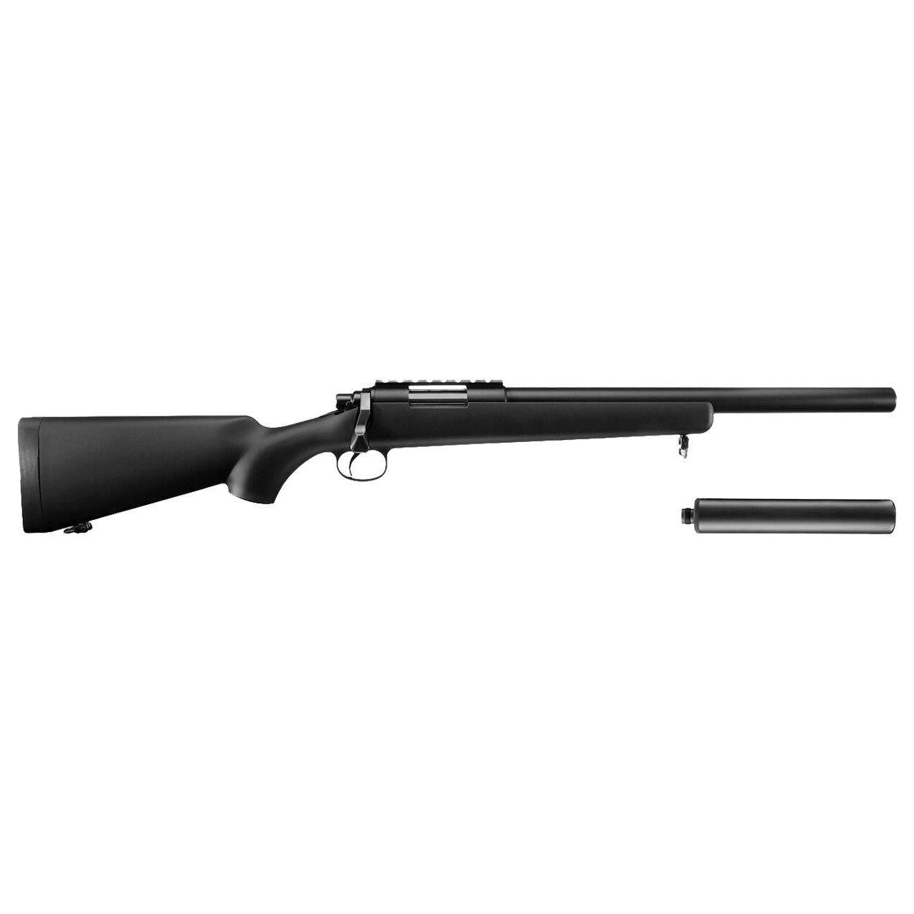 Tokyo Marui VSR-10 G-Spec Bolt Action Airsoft Sniper Rifle and Mock Suppressor
