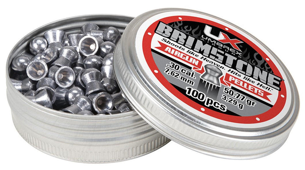 Umarex Brimstone .30 cal 50.77 grain domed pellets 100 count tin