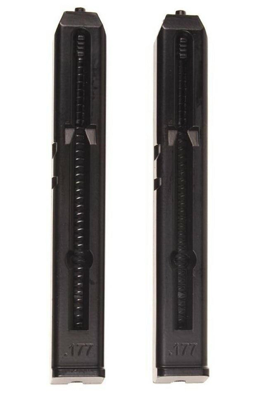 UMAREX 19-round airgun magazine compatible with Smith & Wesson M&P and Beretta Elite II pistols, 2-pack