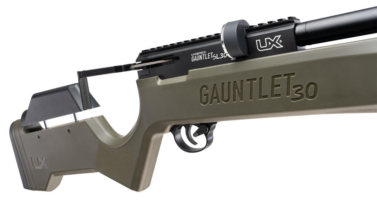 Close up view of Stock, trigger, and magazine