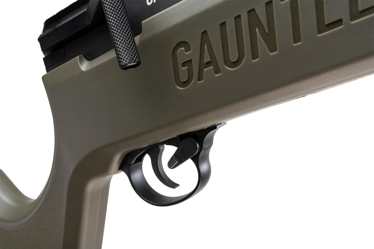 Umarex Gauntlet SL30 .30 Cal PCP Air Rifle in OD Green trigger and safety swtich