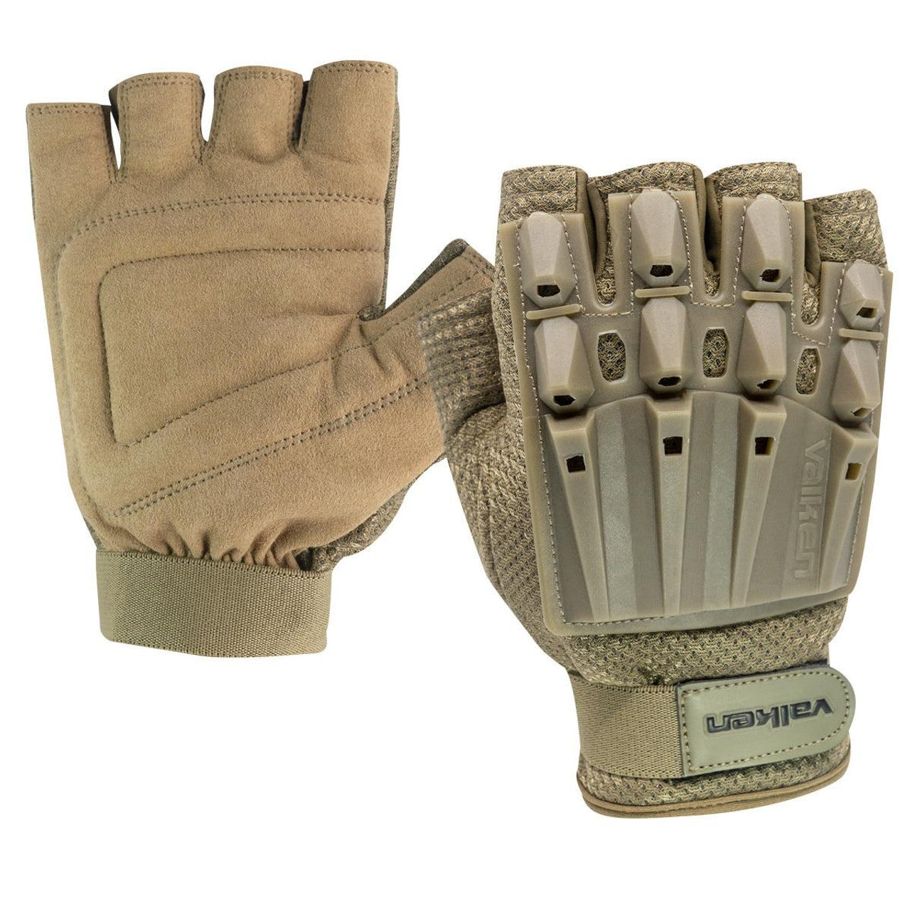 Valken Alpha Half Finger Gloves for Airsoft & Paintball – Tactical Gloves for Enhanced Grip and Comfort