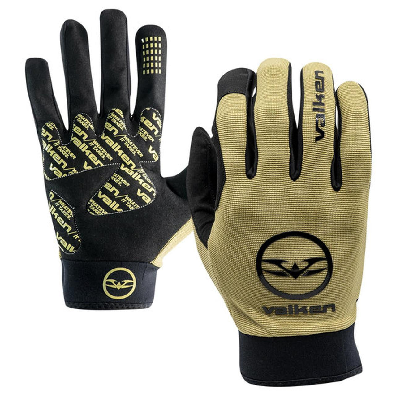 Valken Bravo Gloves, Large, Tan – Tactical Gloves with Reinforced Knuckles and Durable Leather Palm for Airsoft