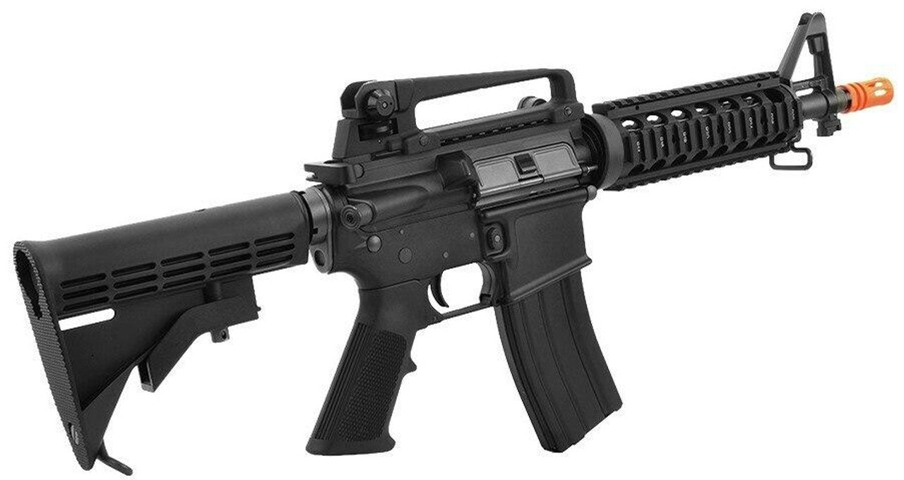 WE M4 CQB GBB Airsoft Rifle left side view